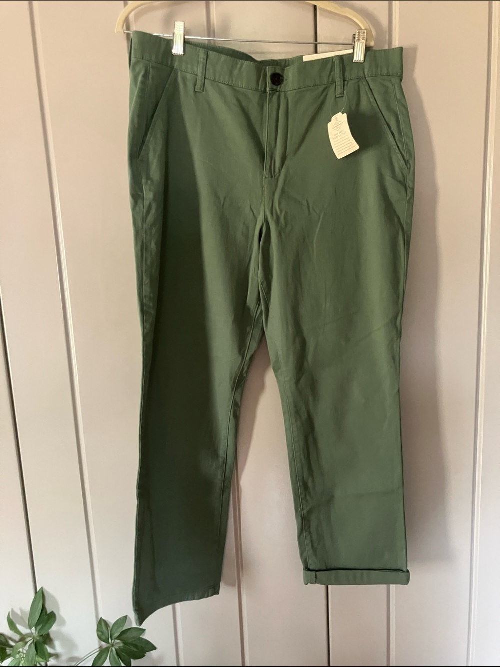 St. John's Bay Olive Green Straight Leg Pants